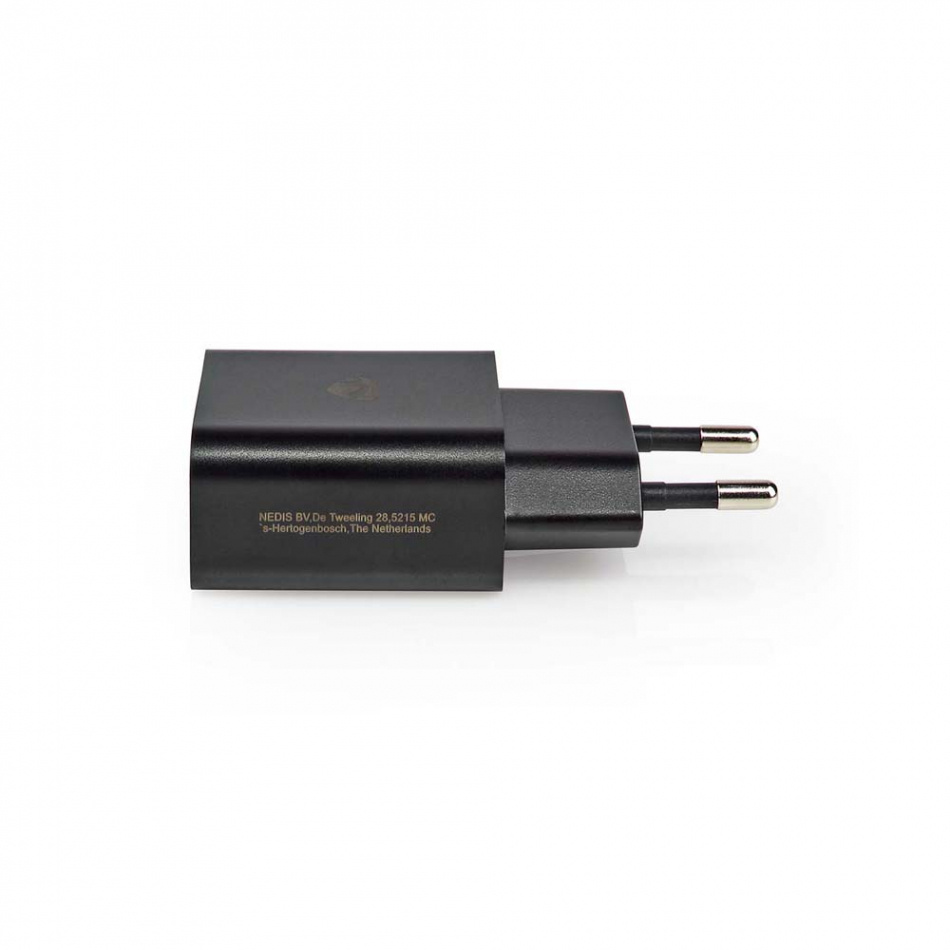 Nedis USB-A strømadapter 2.4A, svart