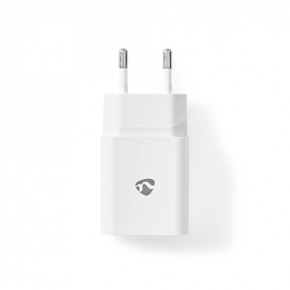 Nedis USB-A strømadapter 2.4A, hvit