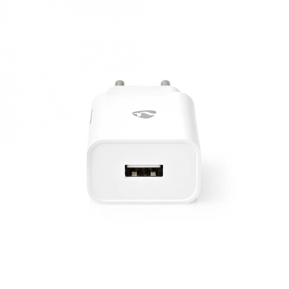 Nedis USB-A strømadapter 2.4A, hvit
