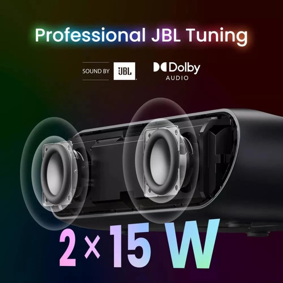 Yaber K300s, UST-laserprojektor med Google TV, Sound by JBL & Dolby Audio