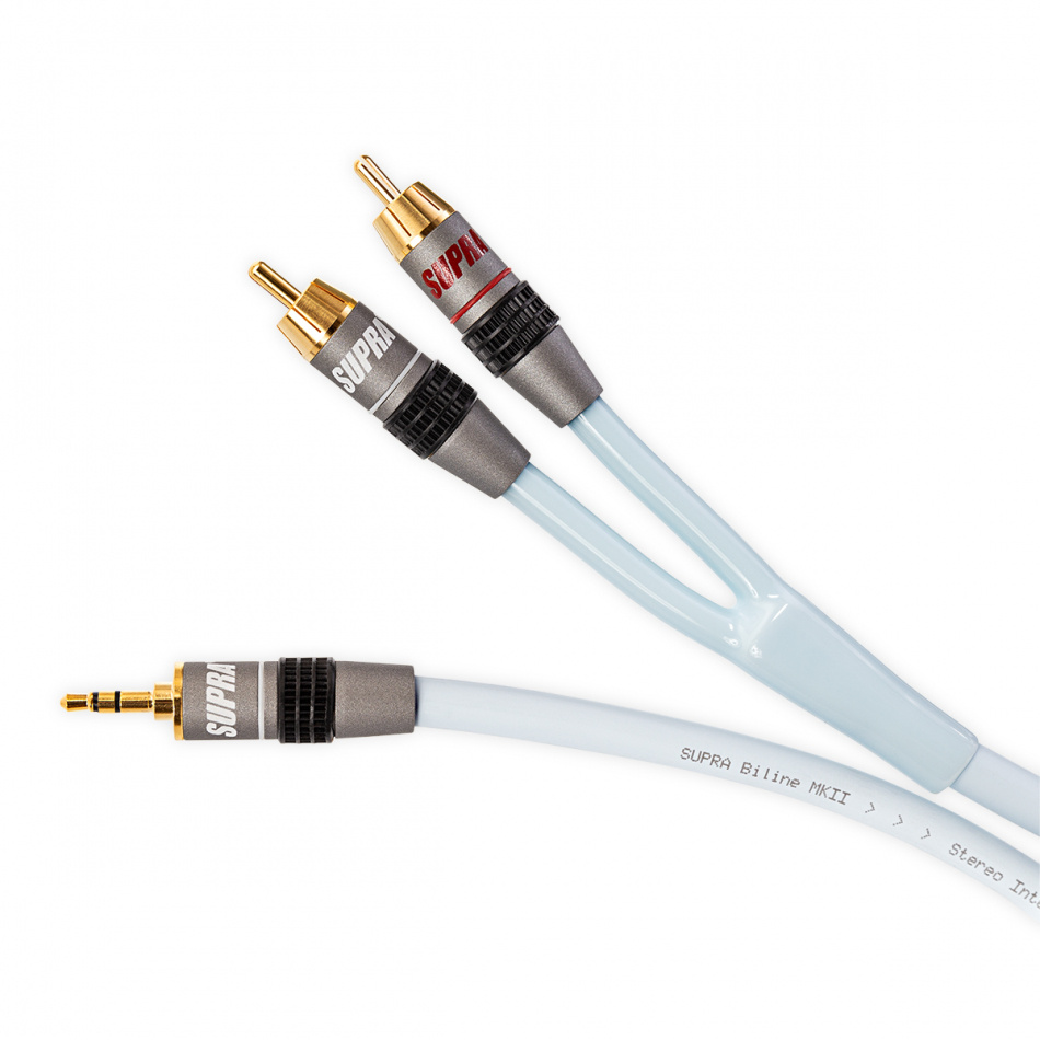 Supra Biline MP-2RCA lydkabel isblå