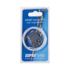 Supra HDMI Install Kit MET-B / BRAID, vinklet kapsling & kabelstrømpe Supra HDMI Install Kit MET-B / BRAID, vinklet kapsling & kabelstrømpe