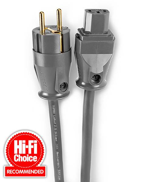 Supra Lorad 2.5 SPC strømkabel 10 Ampere, rett støpsel
