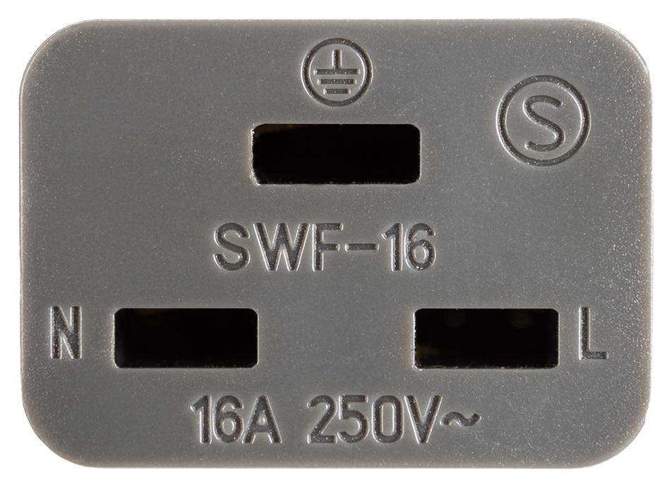 Supra Lorad 2.5 SPC strømkabel 16 Ampere, vinklet støpsel