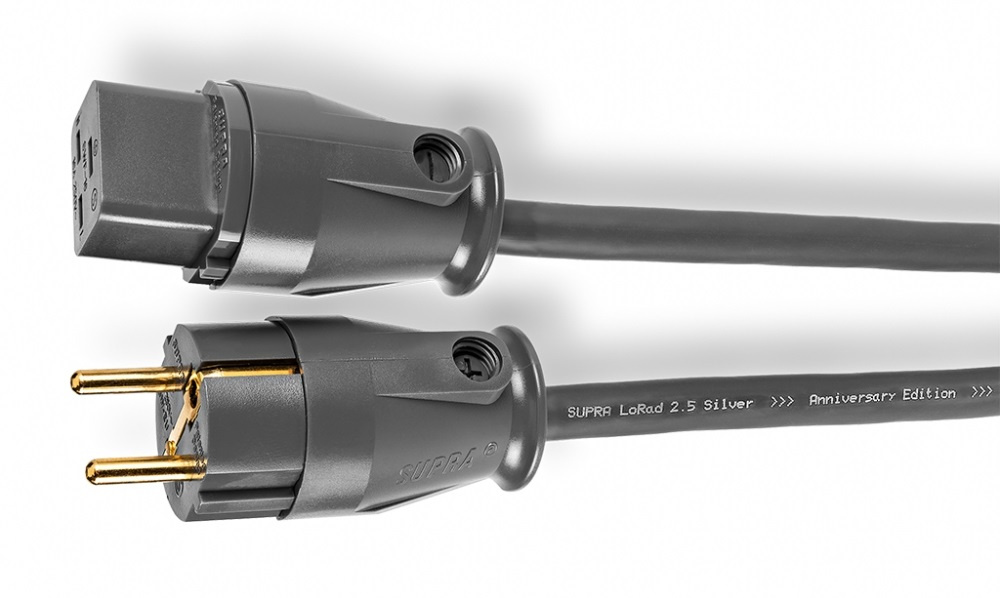 Supra Lorad 2.5 SPC strømkabel 16 Ampere, rett støpsel