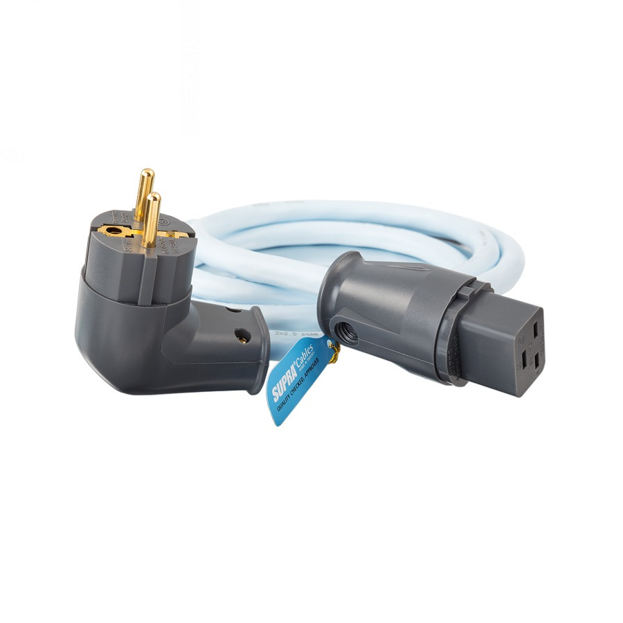 Supra Lorad 2.5 MKII strømkabel 16 Ampere, vinklet støpsel