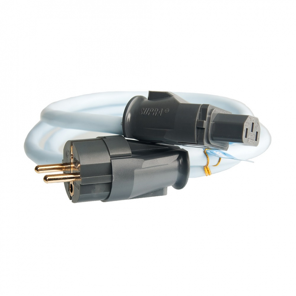 Supra Lorad 2.5 MKII strømkabel 10 Ampere, rett støpsel