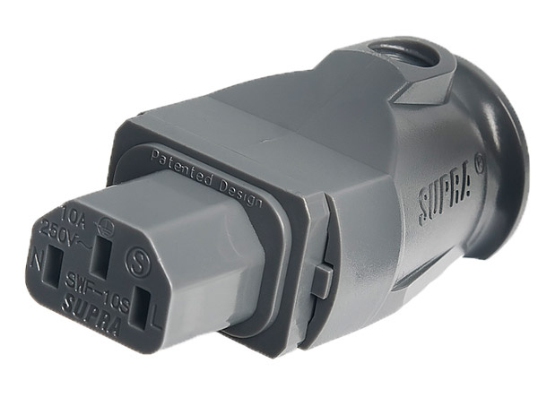 Supra LoRad 1.5 MKII strømkabel 10 Ampere rett støpsel