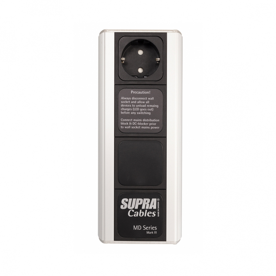Supra MD01 MK3.1, DC-Blocker med 16A IEC-inntak