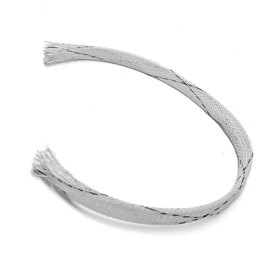 Supra Nylon Braid 8, nylonstrømpe løpemeter hvit