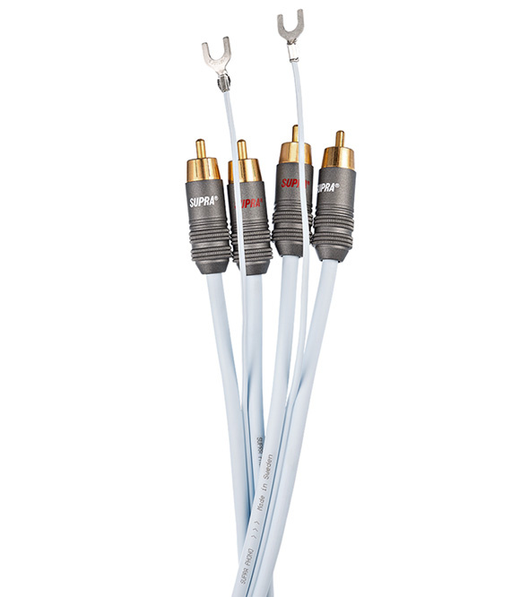 Supra Phono-2 RCA-SC lydkabel for platespiller