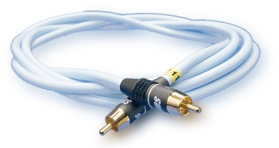 Supra Sublink-RCA subwooferkabel, isblå