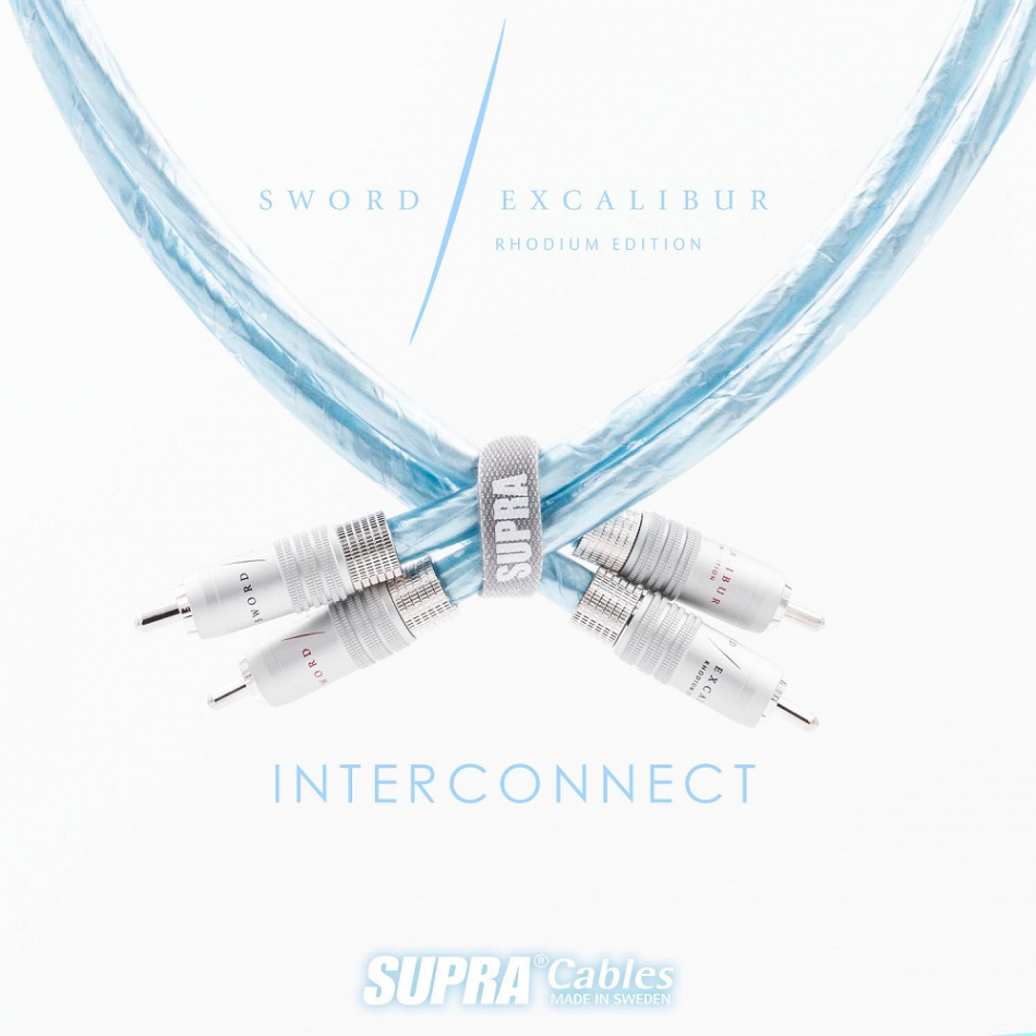 Supra Sword-ISL Excalibur Rhodium RCA lydkabel