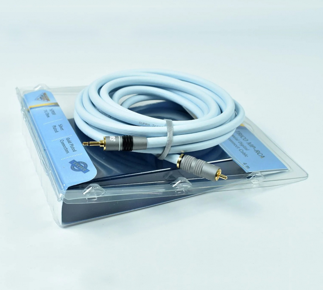 Supra Trico MP koaksial S/PDIF RCA-lydkabel