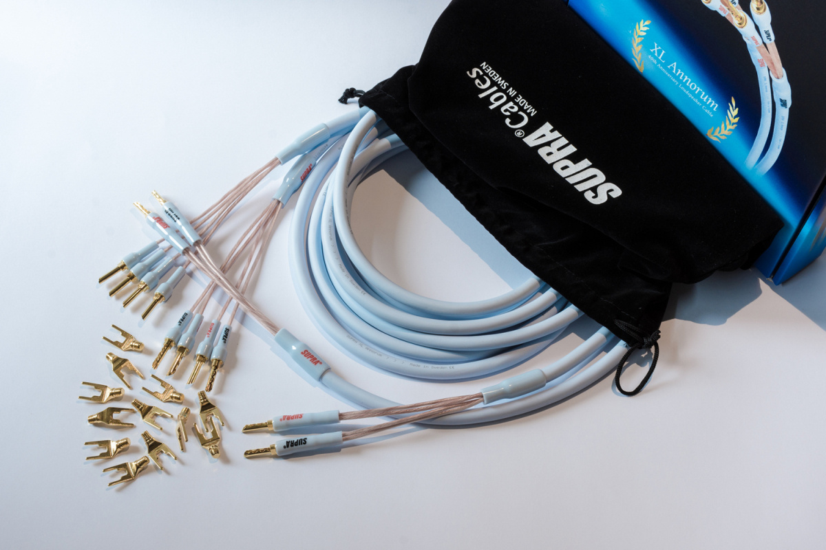 Supra XL Annorum, terminert høyttalerkabel bi-wire stereopar