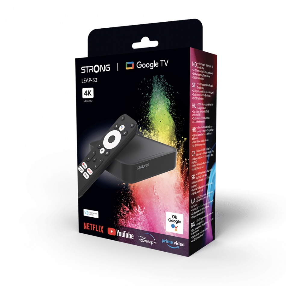 Strong LEAP-S3 mediespiller med Android-TV