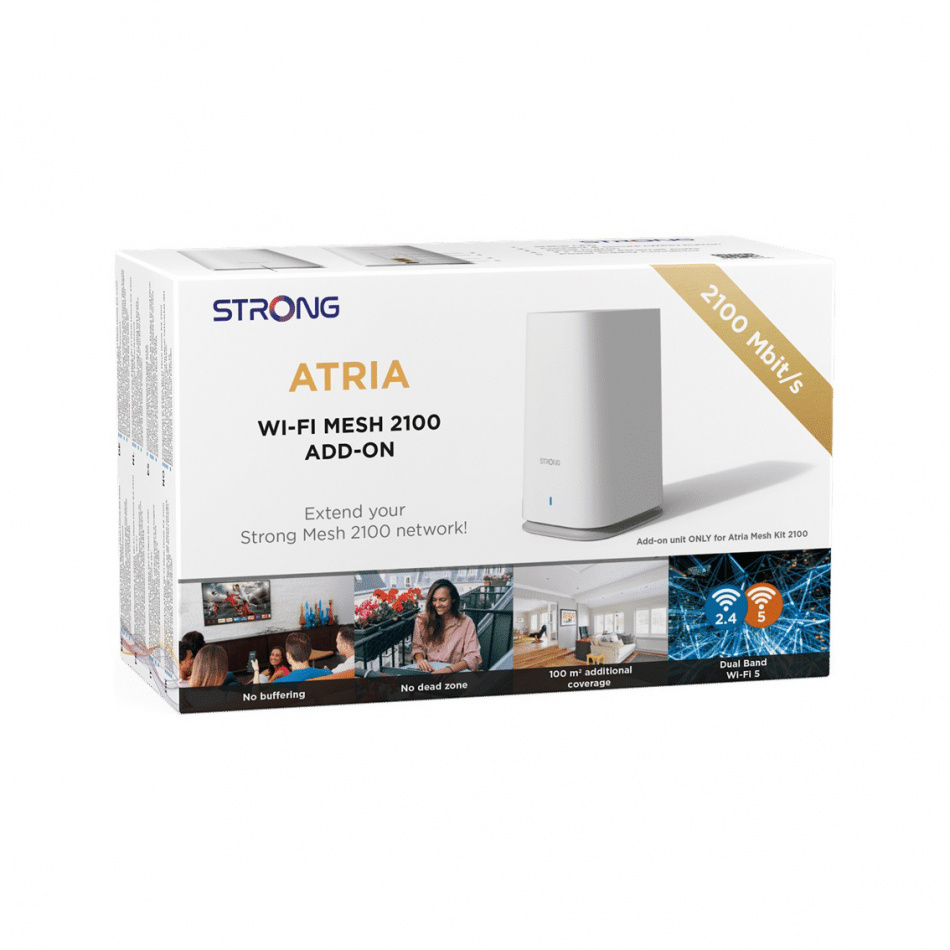 Strong Atria Mesh 2100 Add On, dual-band WiFi ekstra node