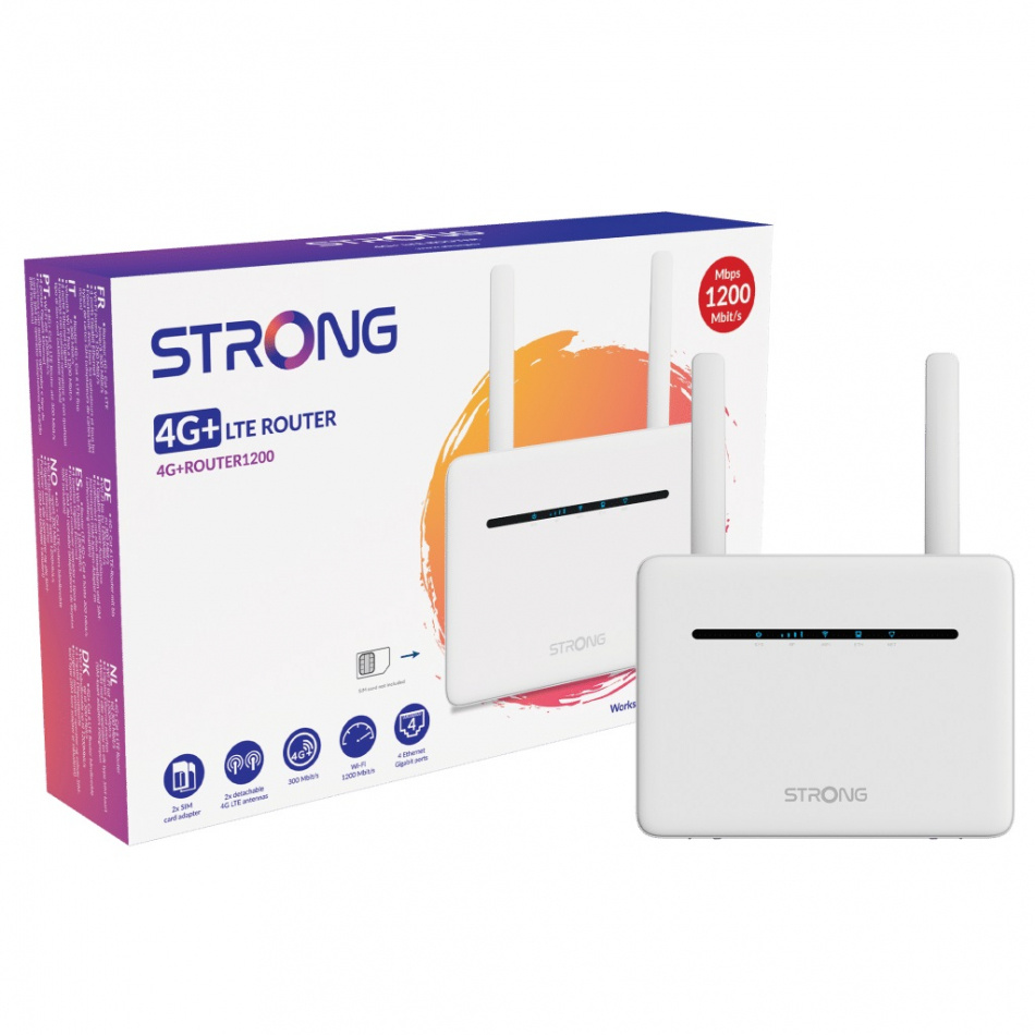 Strong Router 1200 trådløs Dual-band 4G+ LTE-ruter 1200 Mbit/s