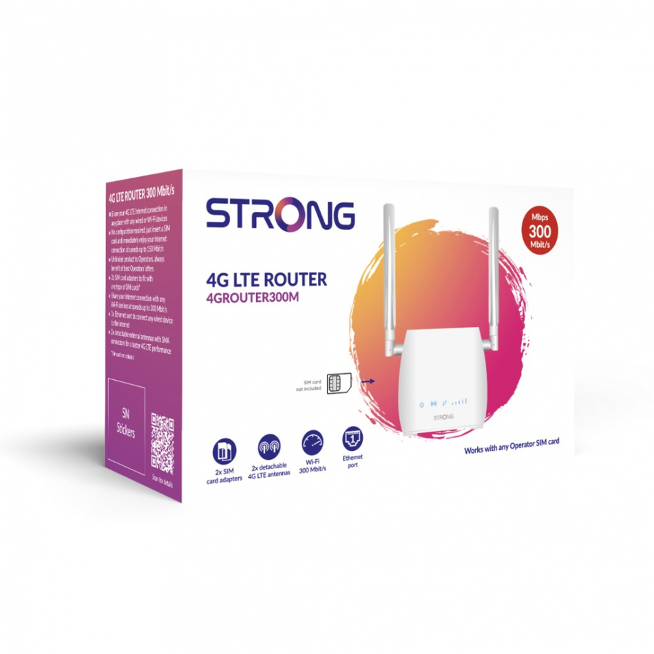 Strong Router 300 Mini, trådløs 4G LTE-ruter 300 Mbit/s