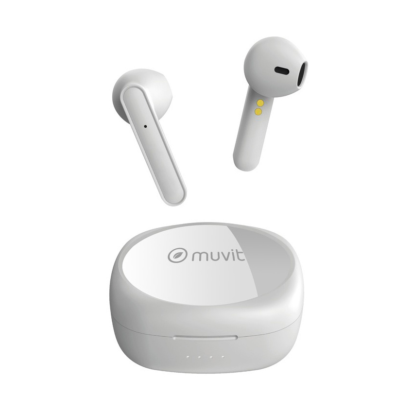 Muvit Polar trådløse in-ear-hodetelefoner, hvite