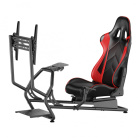 LogiLink Racing Cockpit, racingstol med skjermfeste 32–50 tommer LogiLink Racing Cockpit, racingstol med skjermfeste 32–50 tommer