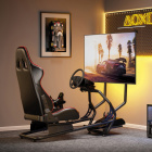 LogiLink Racing Cockpit, racingstol med skjermfeste 32–50 tommer LogiLink Racing Cockpit, racingstol med skjermfeste 32–50 tommer