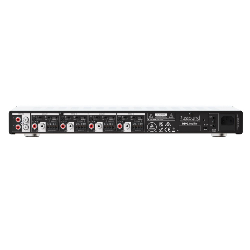 Russound D890 multisonforsterker med 8-kanaler & høy-/lavpassfilter