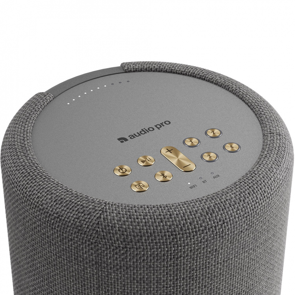 Audio Pro A10 MKII W Wifi-høyttaler med Chromecast & AirPlay 2, mørkegrå