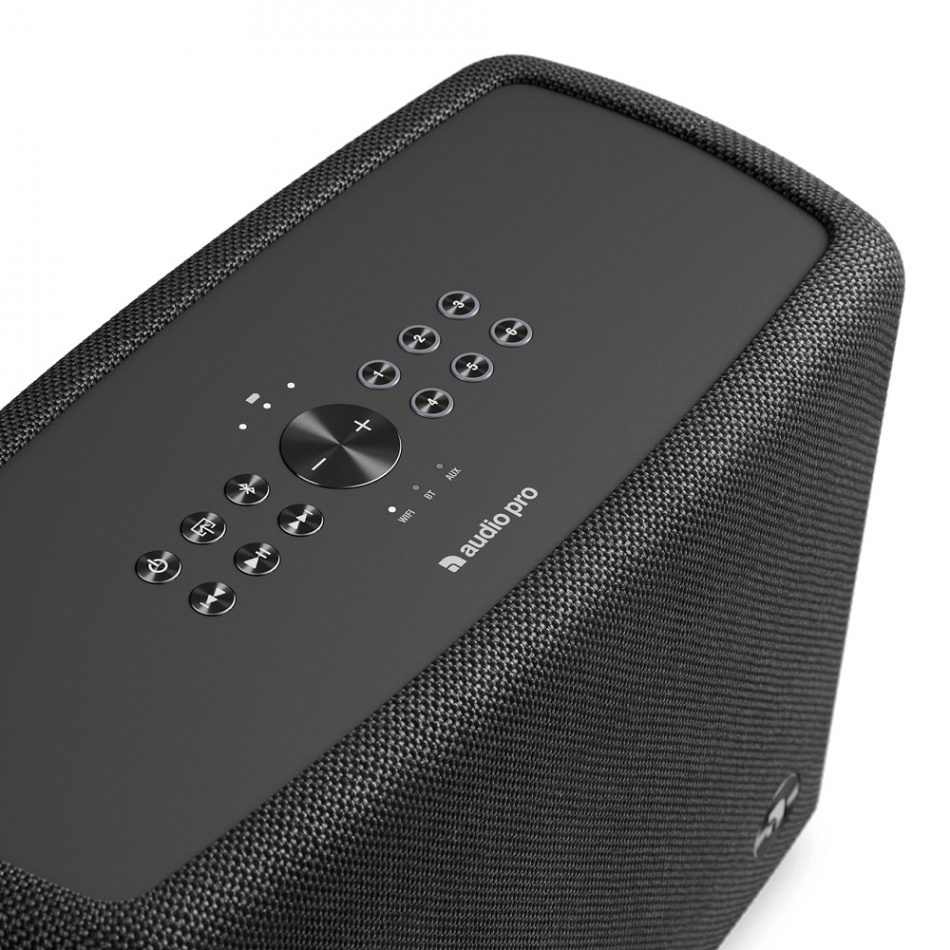 Audio Pro A15 W, IPX2 Wifi-høyttaler med Chromecast & AirPlay 2, svart