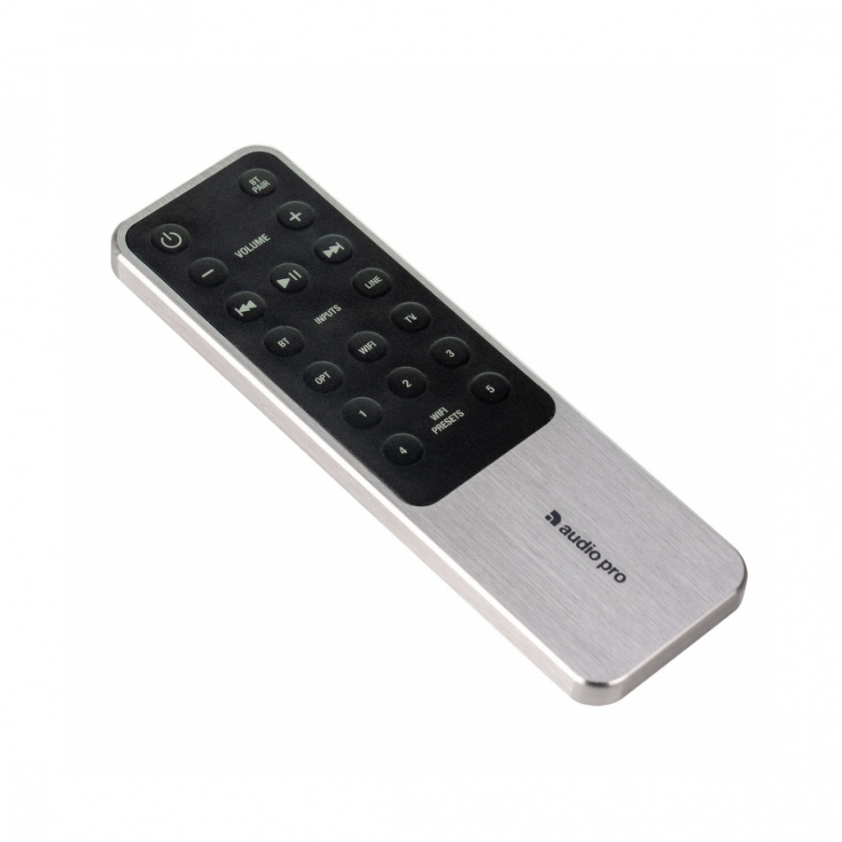 Audio Pro A28 W strømmingshøyttaler drevet av Linkplay med HDMI ARC, svart par