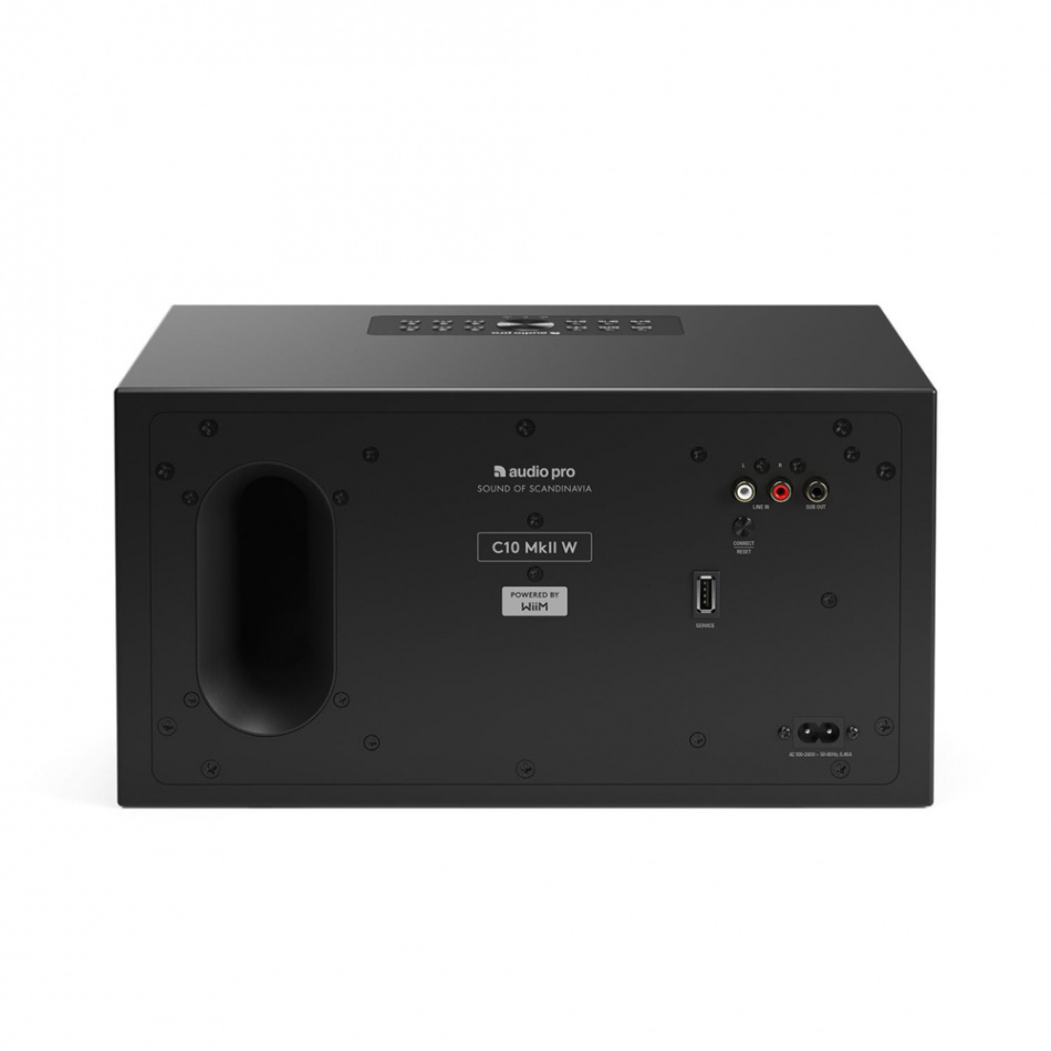 Audio Pro C10 MKII W WiFi-høyttaler med Chromecast & AirPlay 2, svart