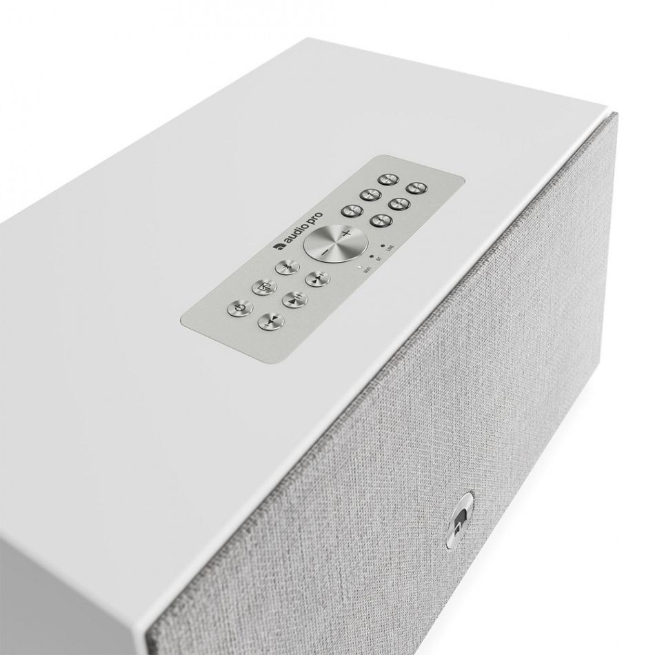 Audio Pro C10 MKII W WiFi-høyttaler med Chromecast & AirPlay 2, hvit