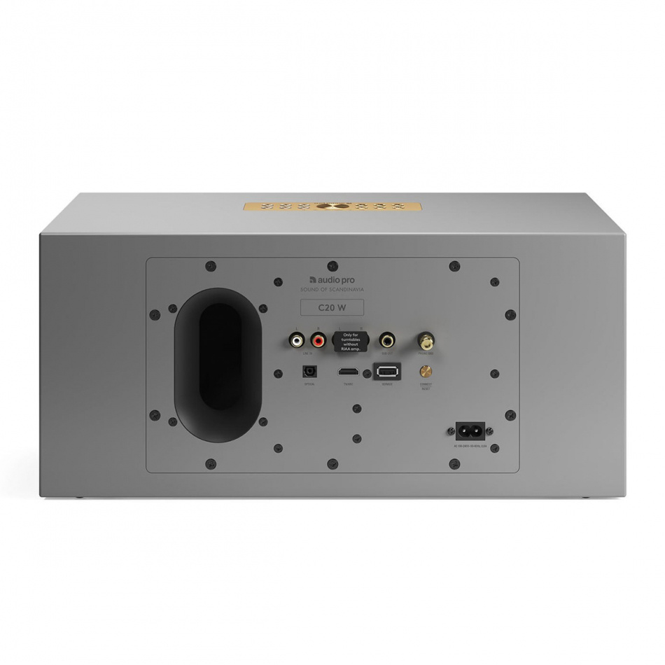 Audio Pro C20 W WiFi-høyttaler med Chromecast & AirPlay 2, grå
