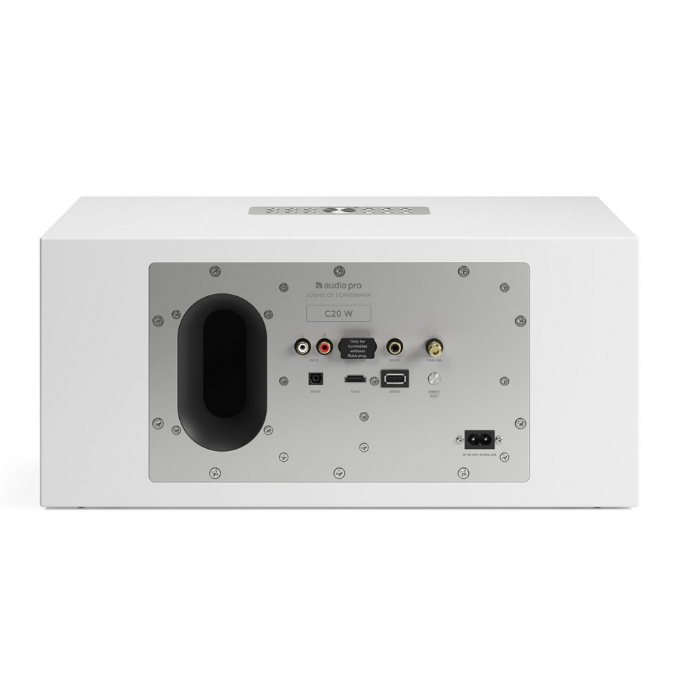 Audio Pro C20 W WiFi-høyttaler med Chromecast & AirPlay 2, hvit