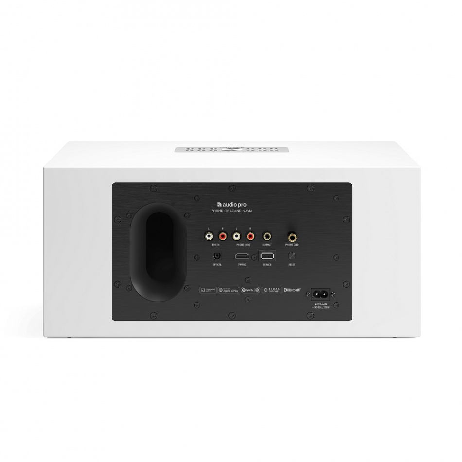 Audio Pro C20 med Chromecast, AirPlay 2 og Bluetooth, hvit