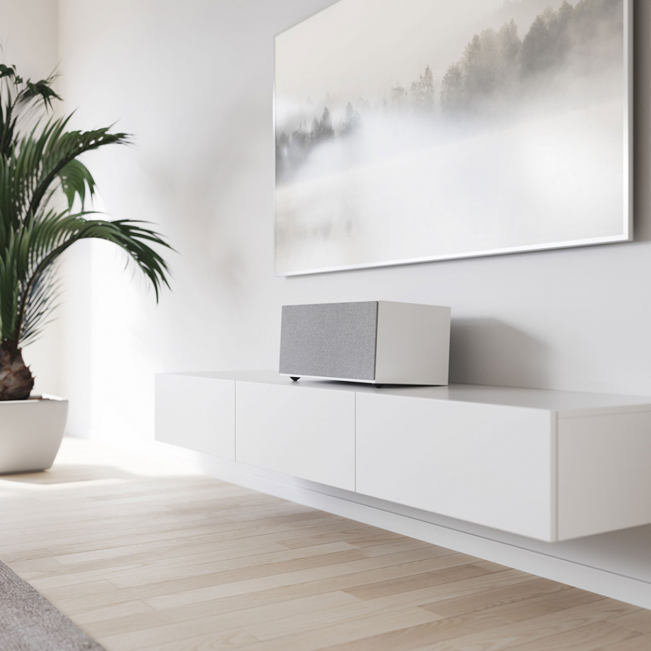 Audio Pro C20 med Chromecast, AirPlay 2 og Bluetooth, hvit