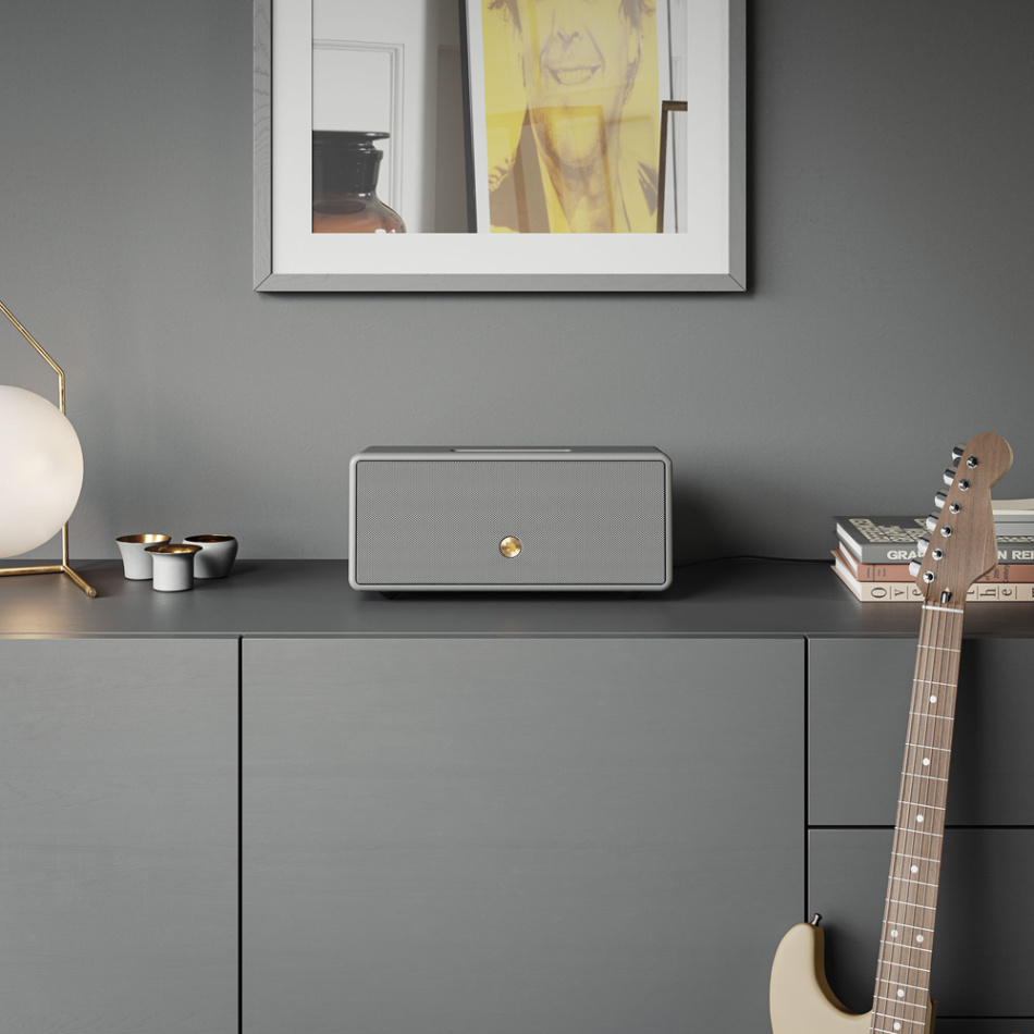 Audio Pro D-2 W, WiFi-høyttaler med Chromecast & AirPlay 2 grå