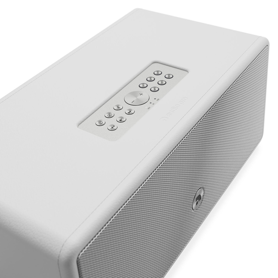 Audio Pro D-2 W, WiFi-høyttaler med Chromecast & AirPlay 2 hvit