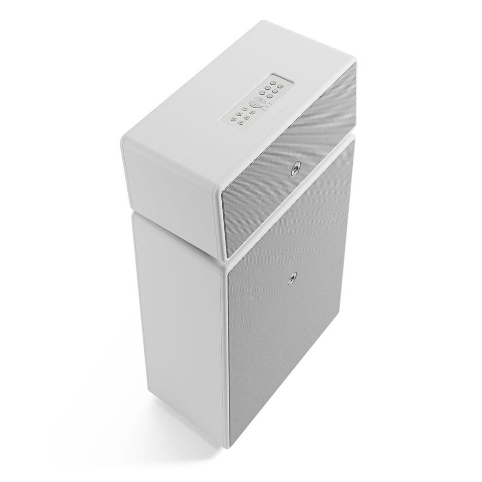 Audio Pro Drumfire II W, WiFi-høyttaler med Chromecast & AirPlay 2 hvit