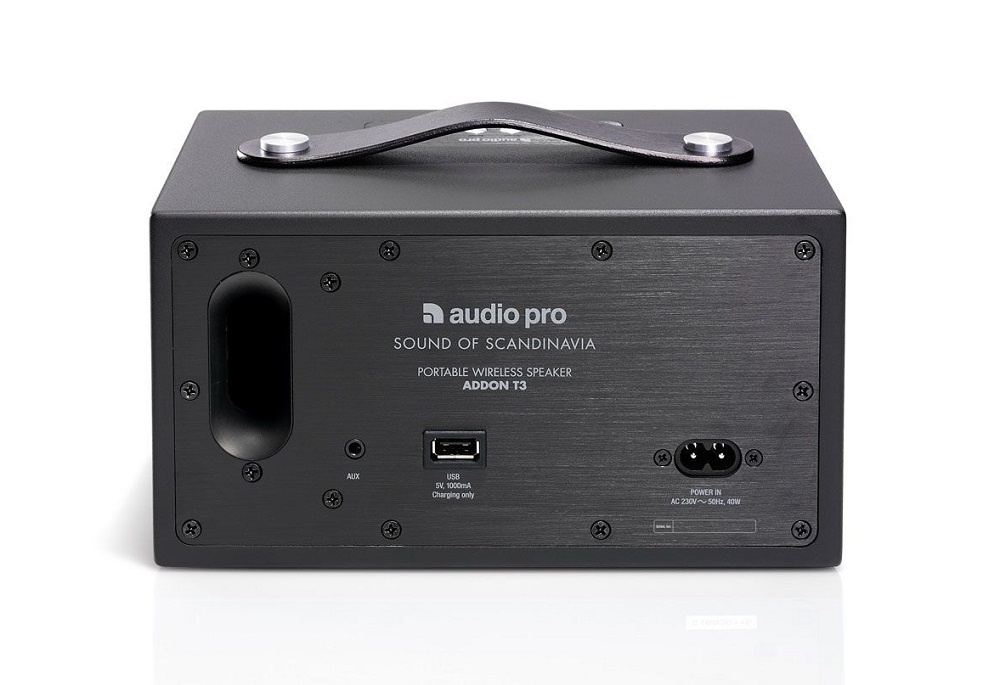 Audio Pro Addon T3+ bærbar Bluetooth-høyttaler, svart