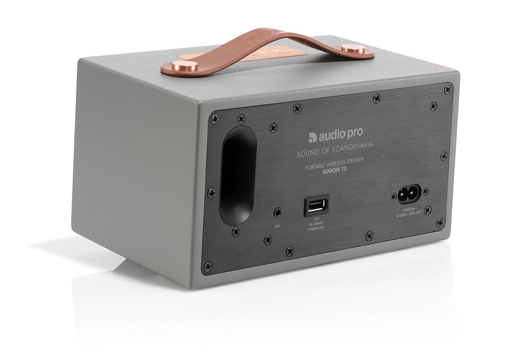 Audio Pro Addon T3+ bærbar Bluetooth-høyttaler, grå