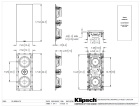 Klipsch DS-250W-LCR, vegghøyttaler stk Klipsch DS-250W-LCR, vegghøyttaler stk