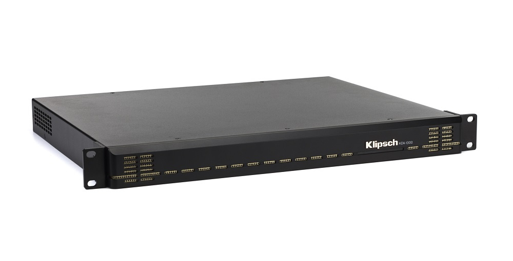 Klipsch KDA-1000 DSP multiromforsterker med 70/100 Volt, 4-kanaler