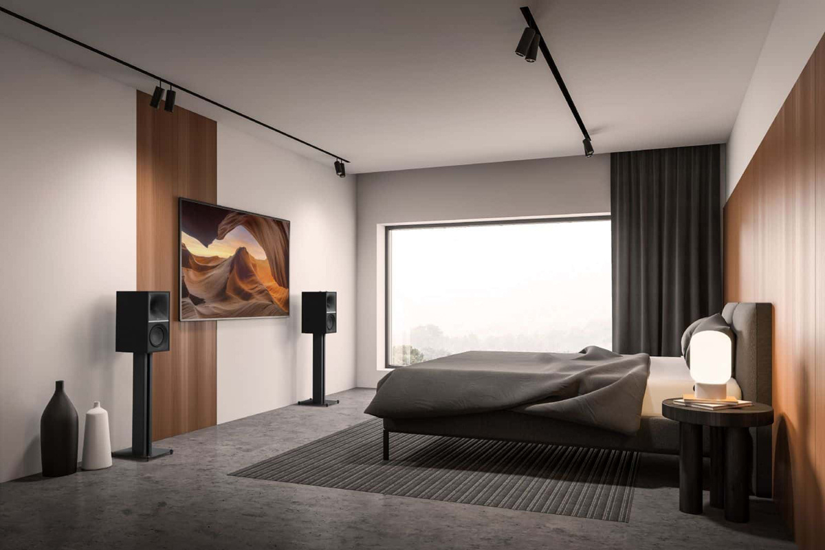 Klipsch KS-24 høyttalerstativ med spikes, svart par