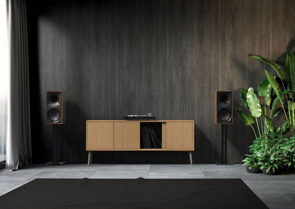 Klipsch KS-24 høyttalerstativ med spikes, svart par