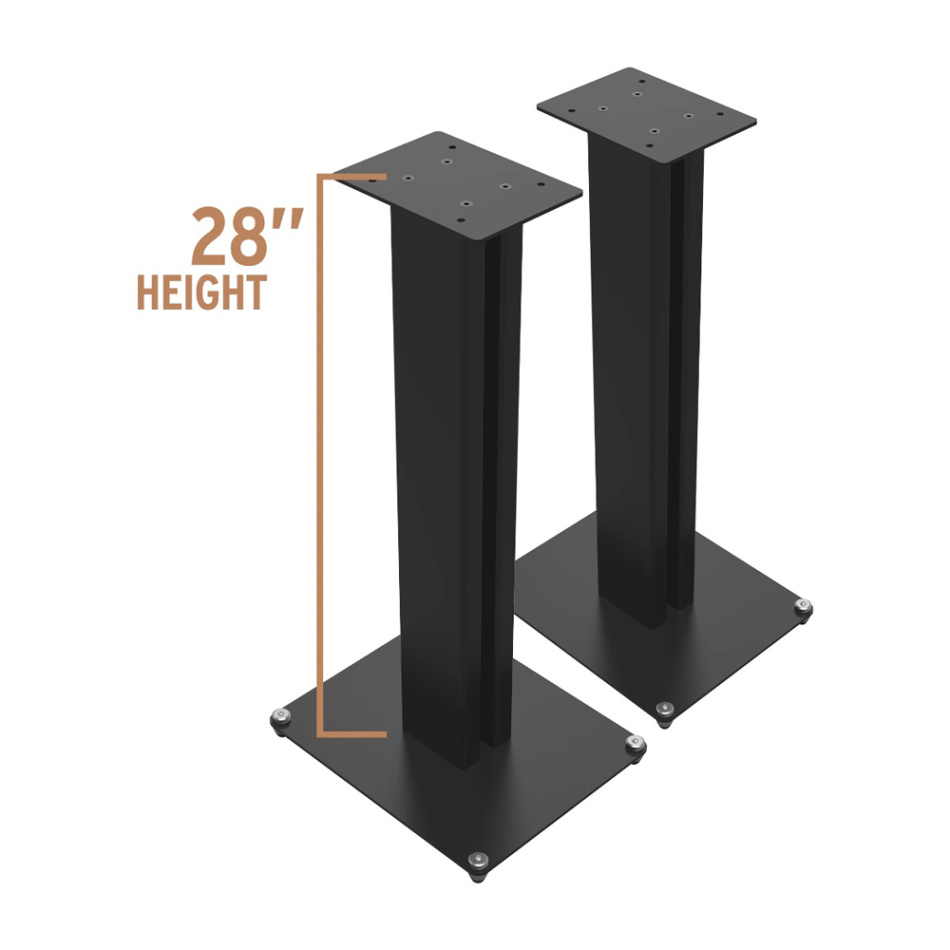 Klipsch KS-28 høyttalerstativ med spikes, svart par