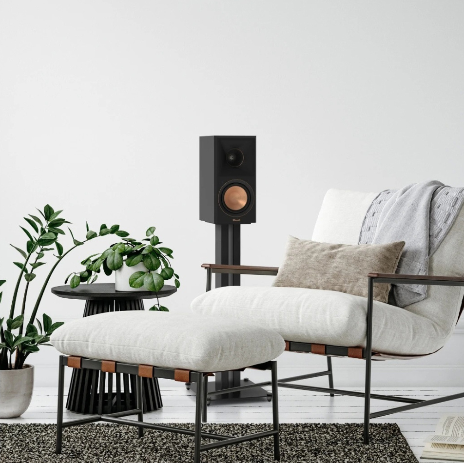 Klipsch KS-28 høyttalerstativ med spikes, svart par