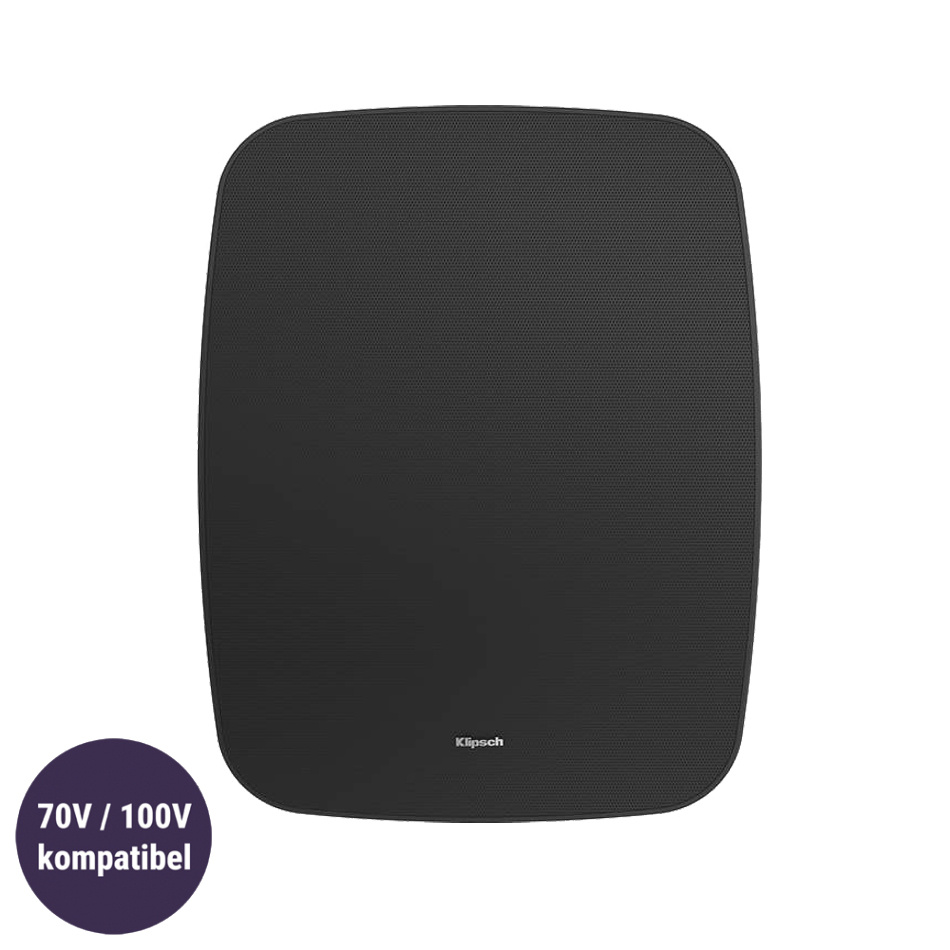Klipsch PSM-800-T værbestandig høyttaler 100V-kompatibel, svart stykk