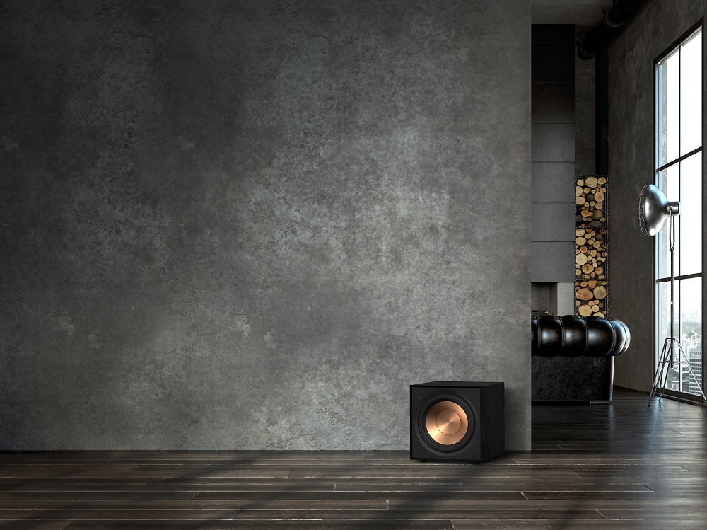 Klipsch R-101SW aktiv subwoofer, svart