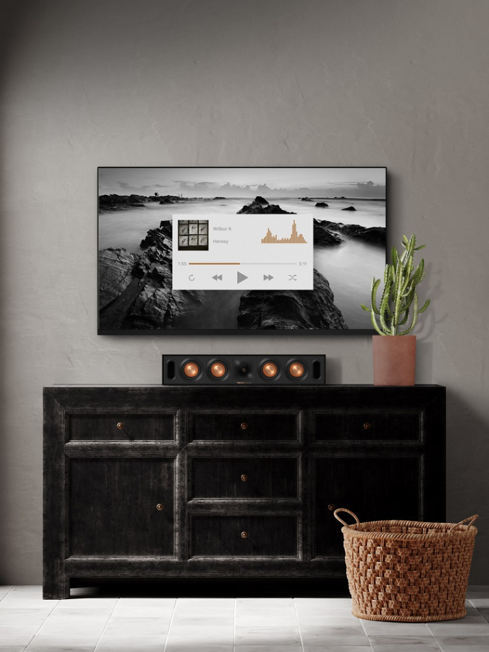 Klipsch R-30C hornladet senterhøyttaler, svart